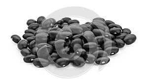 Many raw kidney beans isolated on white