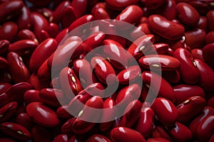 Many raw red kidney beans