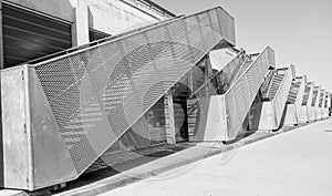 Many scape , geometrie , street monochrome concrete Steel photo