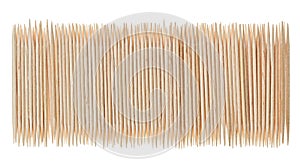 Many scattered toothpicks in paling shape photo