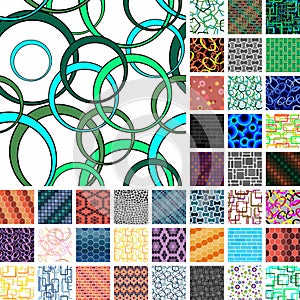 Many seamless patterns