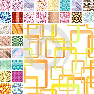 Many seamless patterns