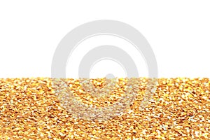 Many shiny golden paillettes