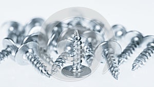 Many silver screws toned grey