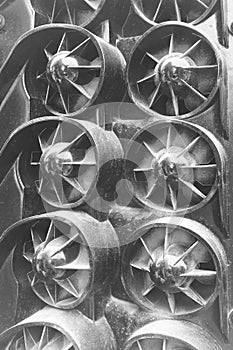 Many small Blower fan pattern for truck