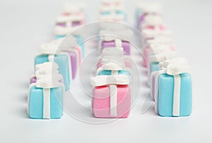 Many small gifts, sugar confectionery