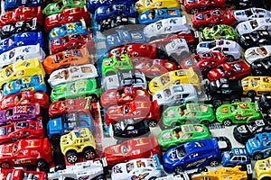 Many small toy cars