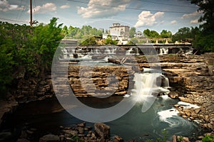 Many Small Waterfalls in Almonte, Ontario Canada photo