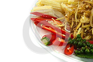 Many spices and herb for make thai food