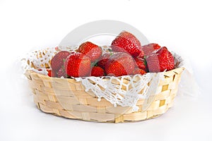 Many strawberries in plate