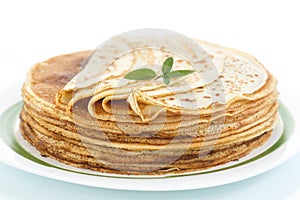 Many thin pancakes