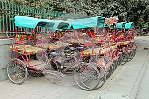 Many thishaw on parking photo