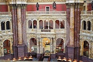 Classic arcade and columns of reading room