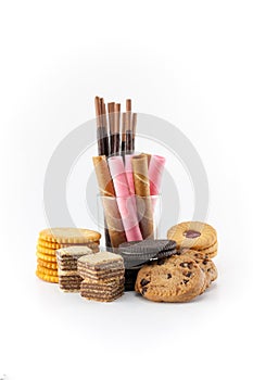Many types of biscuits