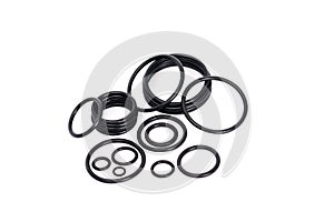 Many types of rubber o-rings