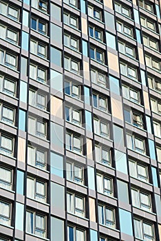 Many windows of multistorey building