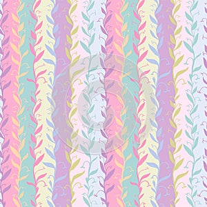 Manycolored twigs seamless pattern