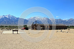 Manzanar Japanese Relocation Center National Historic Site, World War II Barracks for Civilian Internees, California, USA