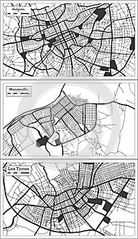 Manzanillo, Las Tunas and Holguin Cuba City Map Set