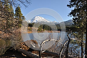 Manzanita Lake in Lassen National Park photo