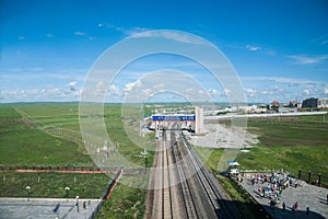 Manzhouli railway lines abroad