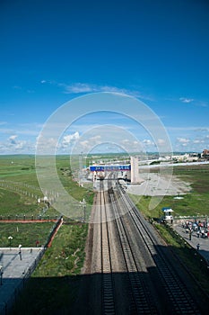 Manzhouli railway lines abroad