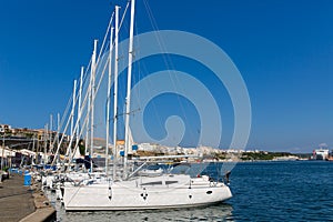 Mao Port of Mahon in Menorca at Balearic islands photo