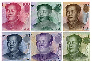 Mao Zedong in Renminbi portrait