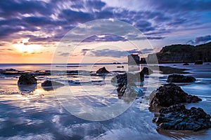 Maori Bay at Sunset