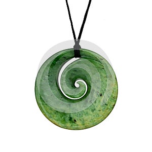 Maori nephrite jade pendant from New Zealand