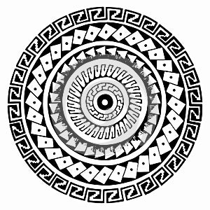 Maori pattern tattoo flash set.