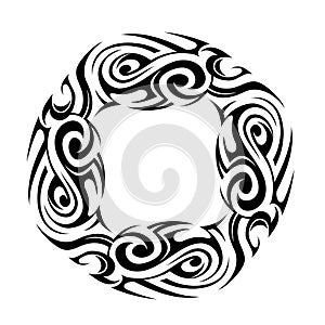 Maori style tattoo