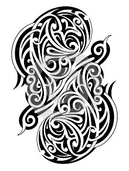 Maori style tattoo