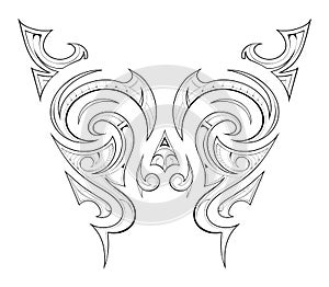 Maori tattoo design