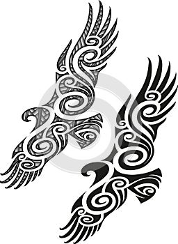 Maori tattoo pattern - Eagle