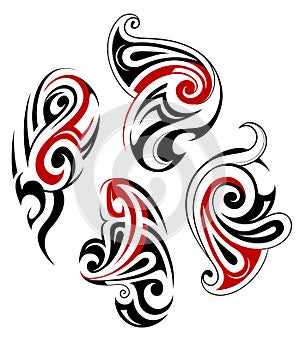 Maori tattoo set