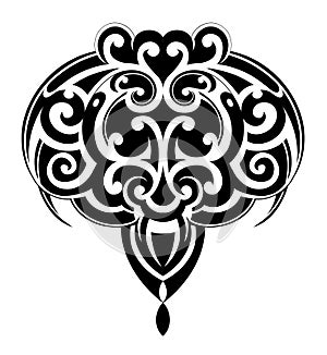 Maori tattoo shape