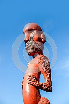 maori traditional wooden carving, marae, new zealand culture