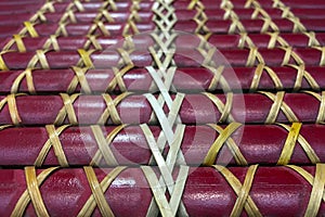 Maori weaving artwork