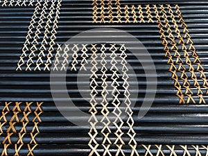 Maori weaving artwork