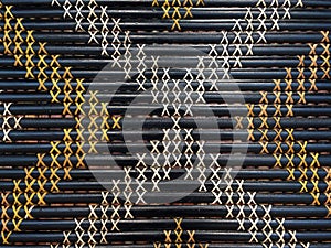 Maori weaving artwork