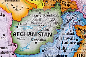 Map of Afghanistan photo