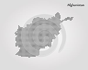 Map of Afghanistan. Vector illustration. World map