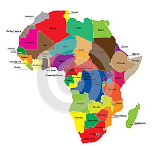 Map of Africa photo