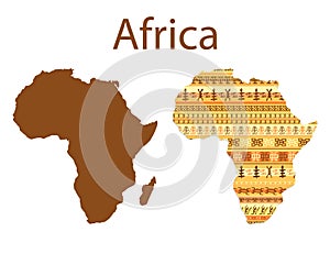 Map of Africa vector illustration