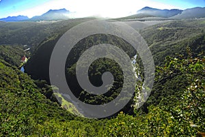 Map of Africa in Wilderness on the Garden Route in South Africa