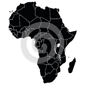 Map of African photo