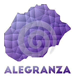 Map of Alegranza.