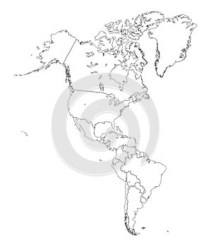 Map of Americas