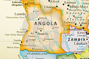 Map of Angola photo